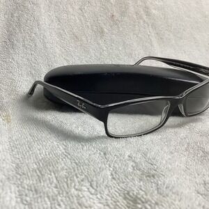 RAY BAN FRAMES ONLY WITH CASE EYEGLASSES RB 5114 2034 BLACK 52-16-135